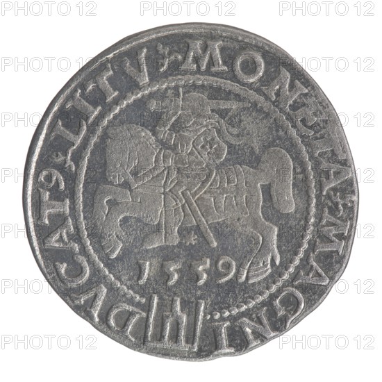 Lithuanian grosz on a Lithuanian foot, Sigismund II Augustus King of Poland; 1544–1572 author;