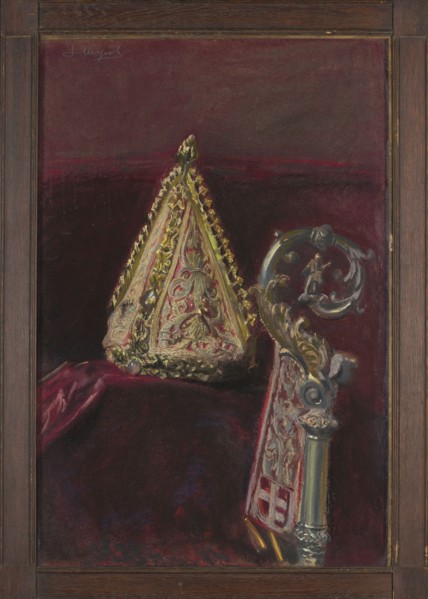 Bishop Strzempinski’s mitre and bishop Gembicki’s crosier, Wyczólkowski, Leon 1852–1936 painter,