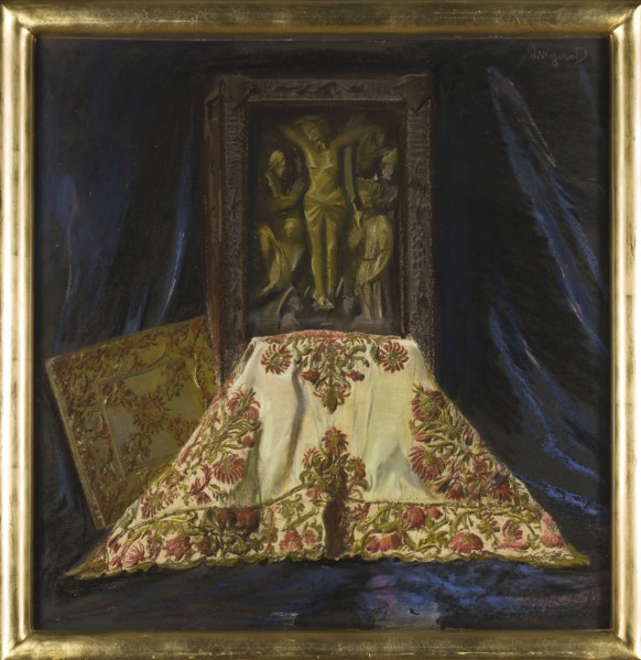Queen Jadwiga's Velum, Wyczólkowski, Leon 1852–1936 painter, Jadwiga of Anjou queen of Poland;