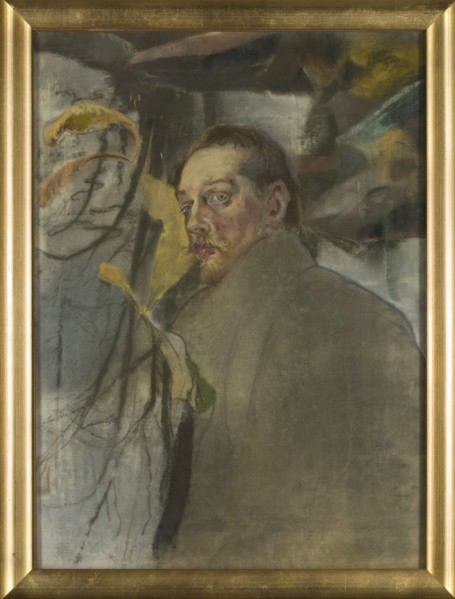 Self-portrait, Kazimierz Sichulski 1879–1942; after 1909; pastel drawing; height 76.8 cm, width 56