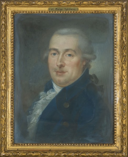 Portrait of Franciszek Tykl; pastel; depiction of a male merchant/bourgeoisie, dated 1788–1794;