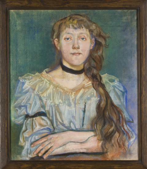 Portrait of Maria Waskowska, Wyspianski, Stanislaw 1869–1907 painter, Waskowska, Maria 1875–1959 -