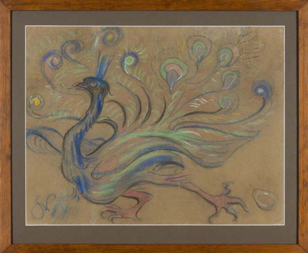 Peacock, Wyspianski, Stanislaw 1869–1907 painter / author, peacocks, decoration designs, Kraków, ca