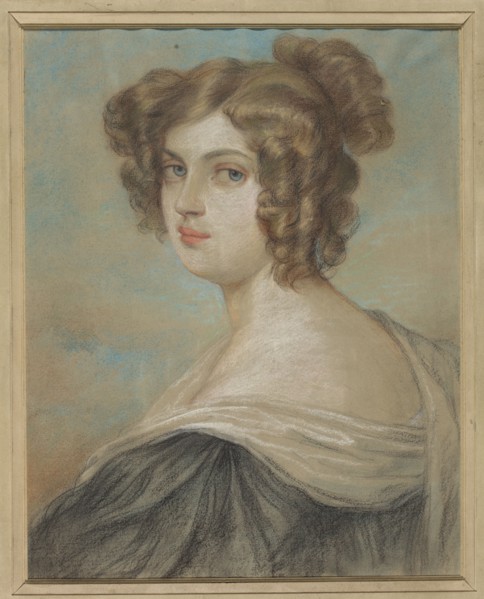 Portrait of Joanna Bobrowa after a period miniature, Mordasewicz, Kazimierz 1859–1923 painter,