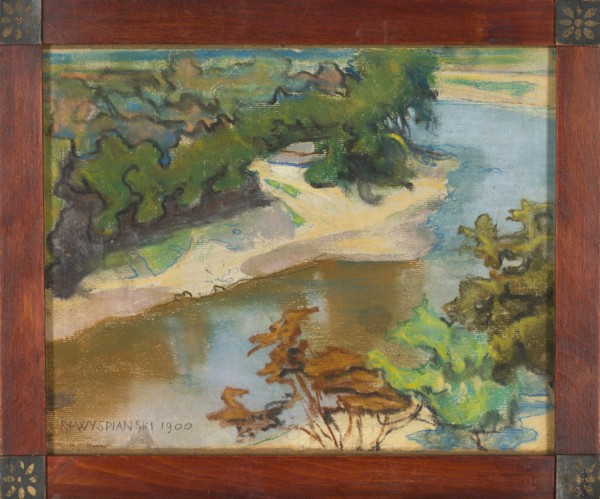 Landscape with a River; Stanislaw Wyspianski 1869–1907, painter; Young Poland style; Poland; 1900;