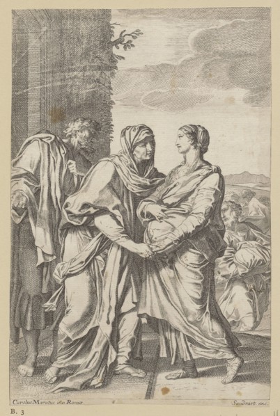 The Visitation; Sandrart, Jakob von 1630–1708 creator; Maratti, Carlo 1625–1713 engravings after /
