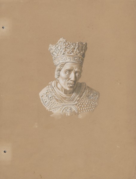 Head of the figure of King Casimir Jagiellon from his tombstone in the Chapel of the Holy Cross and