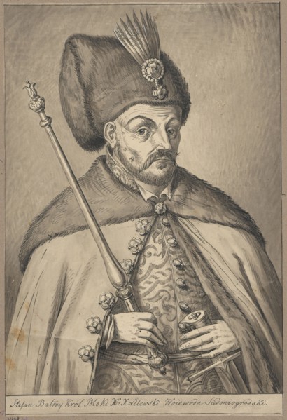 Portrait of King Stefan Batory, Stefan Batory King of Poland; 1533–1586 — iconography; kings; male