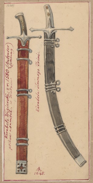 Two Hungarian sabres, including one formerly owned by Nikola Zrinski Miklos Zrínyi. Militaria;