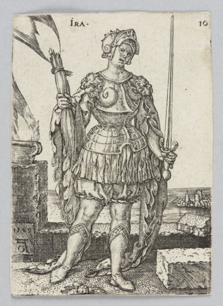 Ira, from the series Allegorical Figures, Aldegrever, Heinrich ca. 1502–1555 aut. 1561 author,
