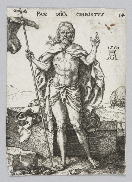Pax Nostra Christus, from the series: Allegorical Figures, Aldegrever, Heinrich ca. 1502–1555/1561