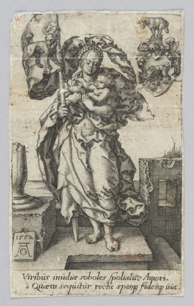 Love of One's Neighbor, from the series Virtues and Vices; Heinrich Aldegrever ca. 1502–1555/1561;