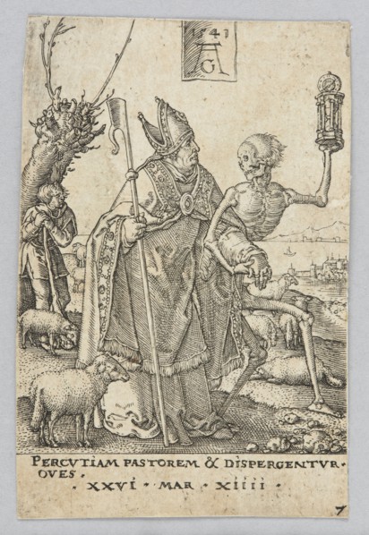 Death and the Bishop, from the series The Power of Death; Heinrich Aldegrever ca. 1502–1555, auth.