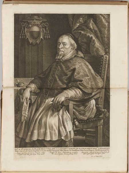 François Villani, Baron Bassenghien and Bishop of Tournai; engraved by Pierre-Louis van Schuppen
