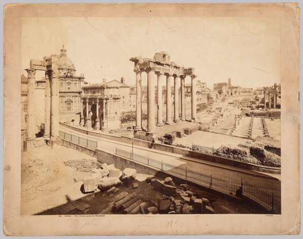 Roma. Foro Romano preso dal Campidoglio, James Anderson 1813–1877, photographer; Anderson Rome,