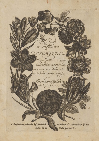 Frontispiece by Frederik de Wit ca. 1630–1706, young, engraved by Jeremias Falck ca. 1609–1677.
