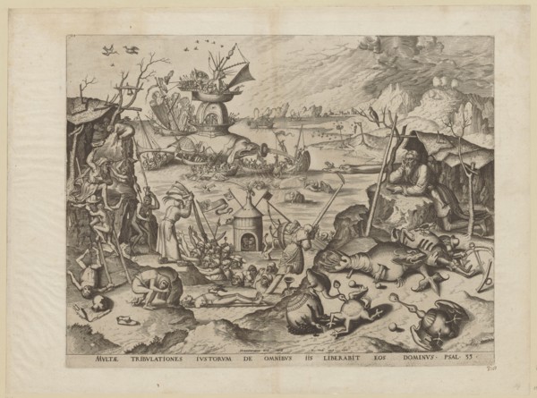 The Temptation of St. Anthony; from the pseudonym Kneeling St. Anthony Leaning on a Rock, Bosch,