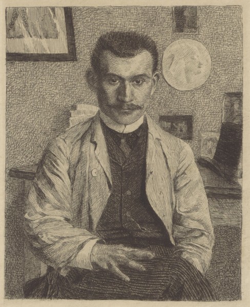 Jasinski en veste bleu, Vallotton, Félix 1865-1925 graphic artist; author, France, graphic print,