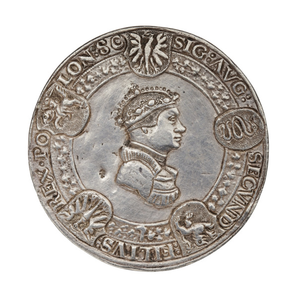 Crown medal thaler, Sigismund I the Old (King of Poland; 1506–1548). Obverse: Bust of Sigismund I