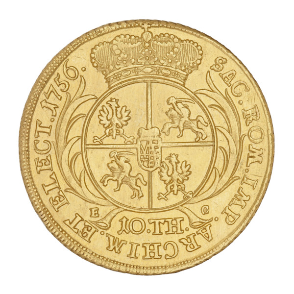 Crown Double Augustus, Croll, Ernest Dietrich (fl. 1753–1763), Augustus III Sas (King of Poland;