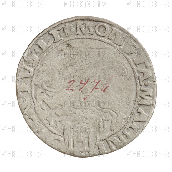 Lithuanian grosz, Sigismund I the Old (King of Poland; 1506–1548). Obverse: crowned Polish Eagle;