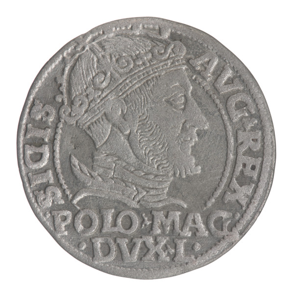 Lithuanian grosz on a Polish foot, Sigismund II Augustus (King of Poland; 1544–1572). Polish coins;