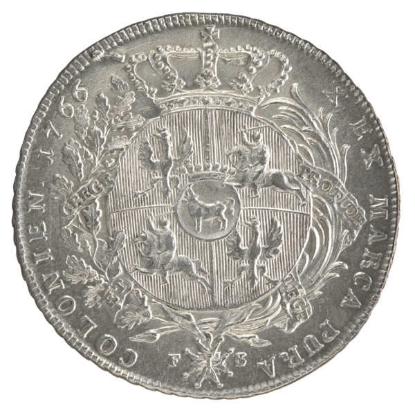 Crown thaler, Sylm, Frederick William (fl. 1765–1767); Stanislaw August Poniatowski (King of