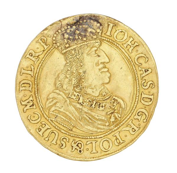 Gdansk ducat; maker: Daniel Lesse (active 1656–1685); subject: John II Casimir Vasa (King of