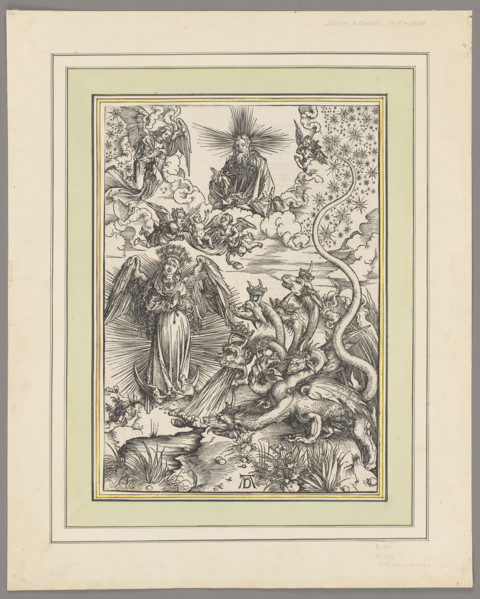 The Apocalyptic Woman; Dürer, Albrecht (1471–1528), graphic artist; religious scene from the