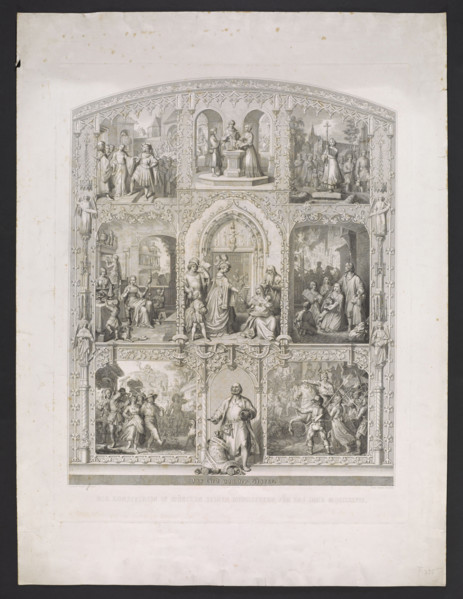 Das Lied von der Glocke, nach Friedrich Schiller; Schleich, Adrian (1812–1894), graphic artist;