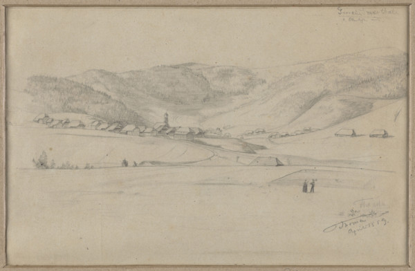 Landscape from the vicinity of Bernau im Schwarzwald; Hans Thoma (1839–1924); mountain landscape
