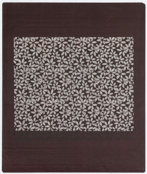 Ise katagami dyeing stencil - flowers (hana), Ôsugi, Ishimi (1936- ), author, floral (ornament),