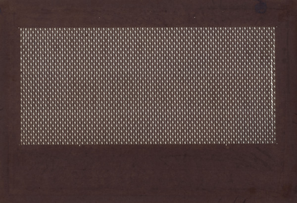 Ise-katagami dyeing stencil, komon type; pattern - zigzag; author: Osugi, Ishimi (1936- );