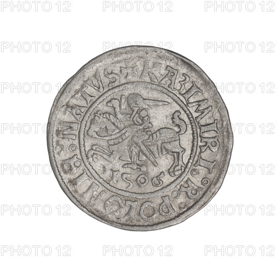 Glogów grosz, Sigismund I the Old (king of Poland; 1506–1548). Obverse: Polish eagle, inscription