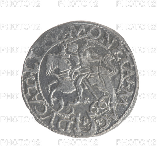 Lithuanian half-grosz, Sigismund II Augustus (King of Poland; 1544–1572), Myszkowski, Stanislaw