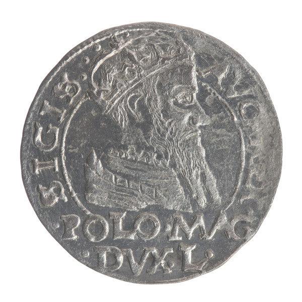 Lithuanian grosz on a Polish foot, Myszkowski, Stanislaw (?-1570); Sigismund II Augustus (King of