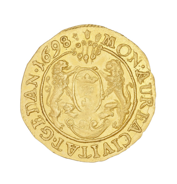 Gdansk ducat, Augustus II the Strong (King of Poland; 1697–1706, 1709–1733), Augustus II the Strong