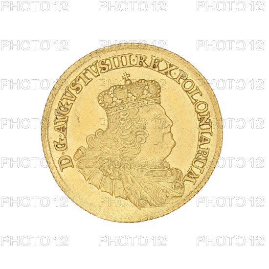 crown ducat, Augustus III Sas (King of Poland; 1733–1763), Croll, Ernest Dietrich (fl. 1753–1763),