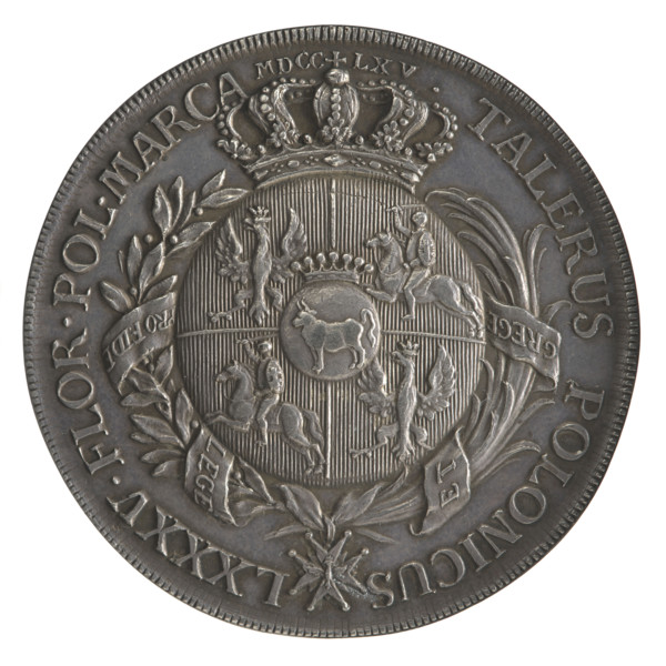 Trial Crown thaler, Stanislaw August Poniatowski (King of Poland; 1764–1795), Mörikofer, Johann