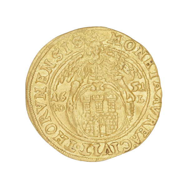 Torun ducat, John II Casimir Vasa (King of Poland; 1648–1668). Maker: Hans Dawid Lauer (1649–1669).