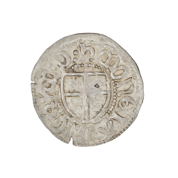 Teutonic szelag, Henryk Reffle von Richtenberg (Grand Master; 1470–1477). Teutonic shield of the