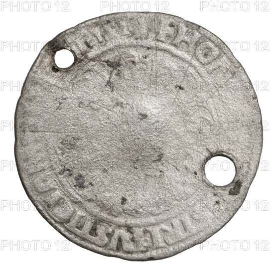 Teutonic quarter-guilder, Albrecht Hohenzollern (prince in Prussia; Grand Master; 1490–1568);