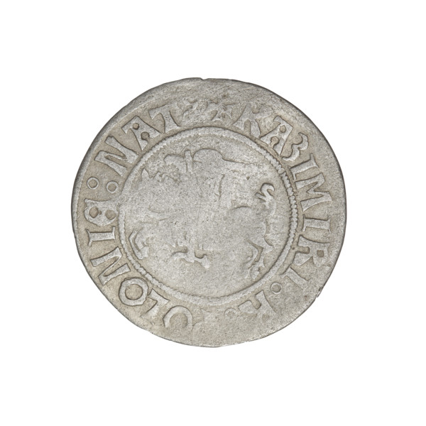 Glogów grosz, Sigismund I the Old (King of Poland; 1506–1548). Obverse: Pogon (coat of arms); in