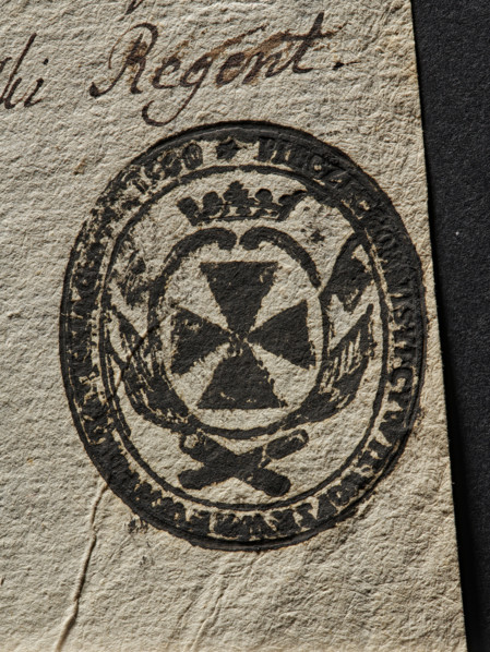Seal of the Civil-Military Order Commission of the Braclaw Voivodeship and County; seals attached
