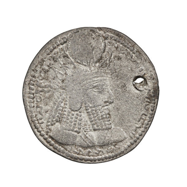 drachma, Bahram I (ruler of Persia; 271–274), busts, crowns, Iran, korymbos, Persia, fire altar,