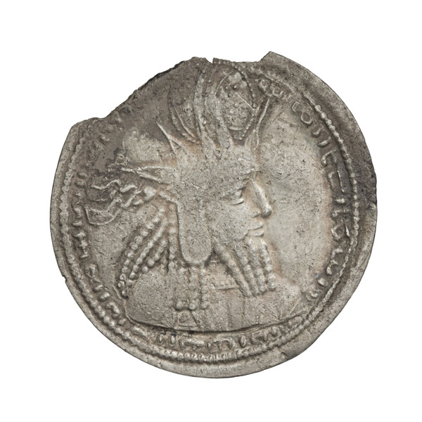 drachma, Bahram I (ruler of Persia; 271–274), busts, crowns, Iran, korymbos, Persia, fire altar,