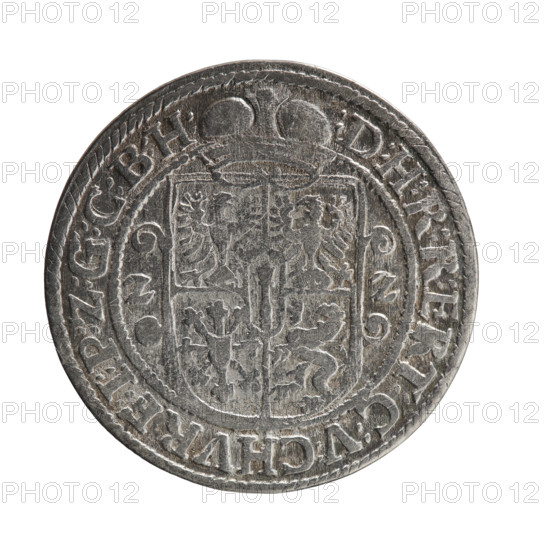 Obv.: Bust facing right in mitre and electoral mantle; right hand holds a sceptre, left rests on a