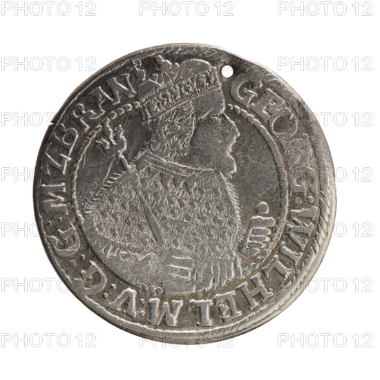 Obv.: Bust facing right in mitre and electoral mantle; right hand holding a sceptre, left resting