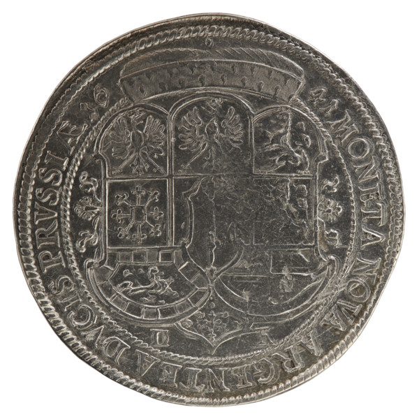 Thaler, ca. 1641. Obverse: torso in mitre and electoral mantle turned right, sceptre in right hand,