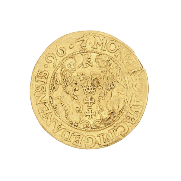 Gdansk ducat, Klüwer, Filip (fl. 1588–1601); Sigismund III Vasa (King of Poland; 1566–1632).